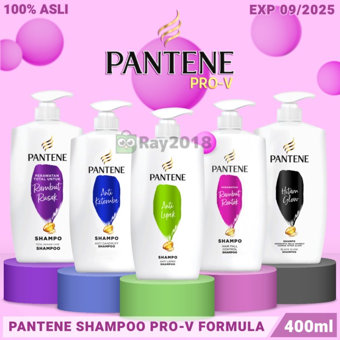 Pantene 400ml Pro Vitamin Shampo Pantene 400ml botol pump