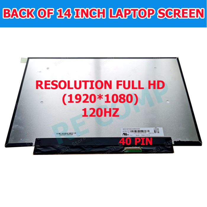 Led Lcd Asus Rog Zephyrus G14 Ga401I Ga401Iv 14 Inch Full Hd Ips 120Hz Tersedia