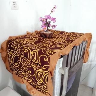 TUTUP KULKAS KAIN ANEKA MOTIF DILAPISI BUSA UKURAN 50X120CM
