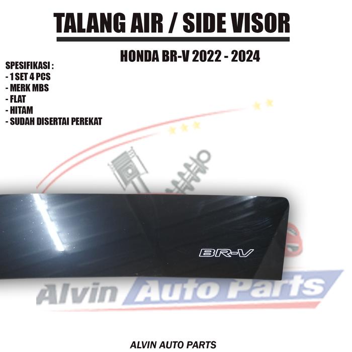 PROMO TALANG AIR ALL NEW BRV 2024 FLAT / SIDE VISOR BRV 2022-2024 / ACCESSORIES HONDA BR-V 2024
