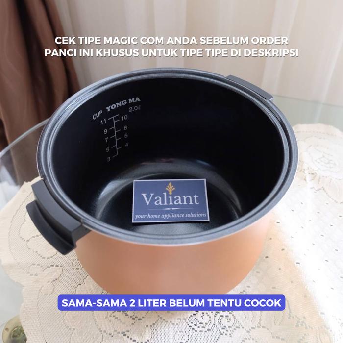 PANCI TEFLON INNER POT MAGIC COM YONG MA 2 LITER (WING) YONGMA