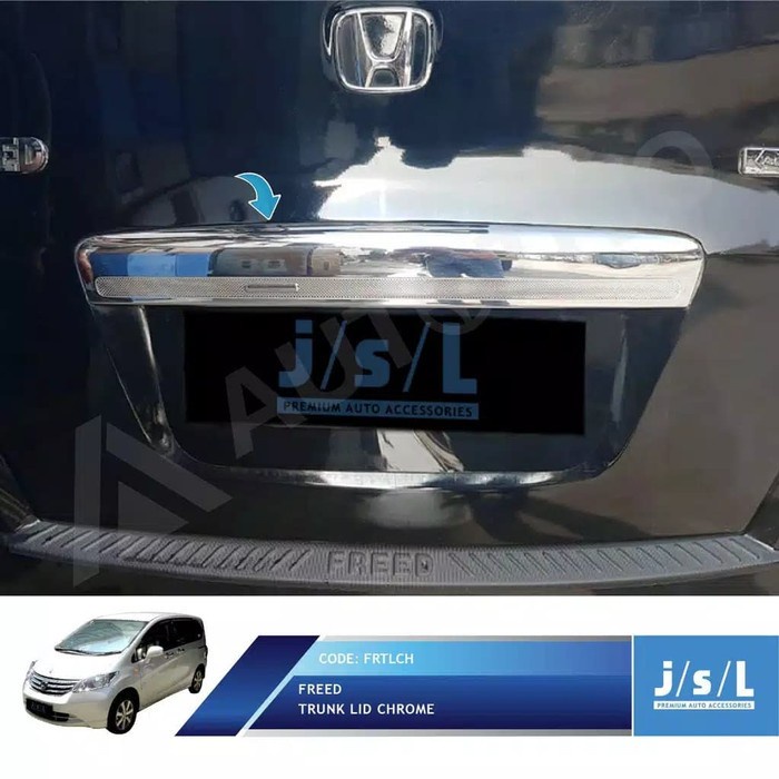 Murah Trunk Lid Trunklis List Lis Pintu Bagasi Chrome Honda Freed