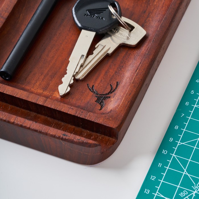 

Skandif Catchall Tray Premium Teak Wood Desk Organizer Kayu Jati (Re)