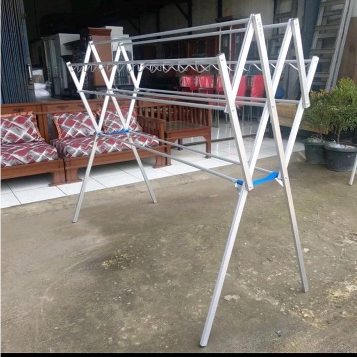 JEMURAN BAJU ALUMINIUM / DRYING RAK / JEMURAN BAJU LIPAT