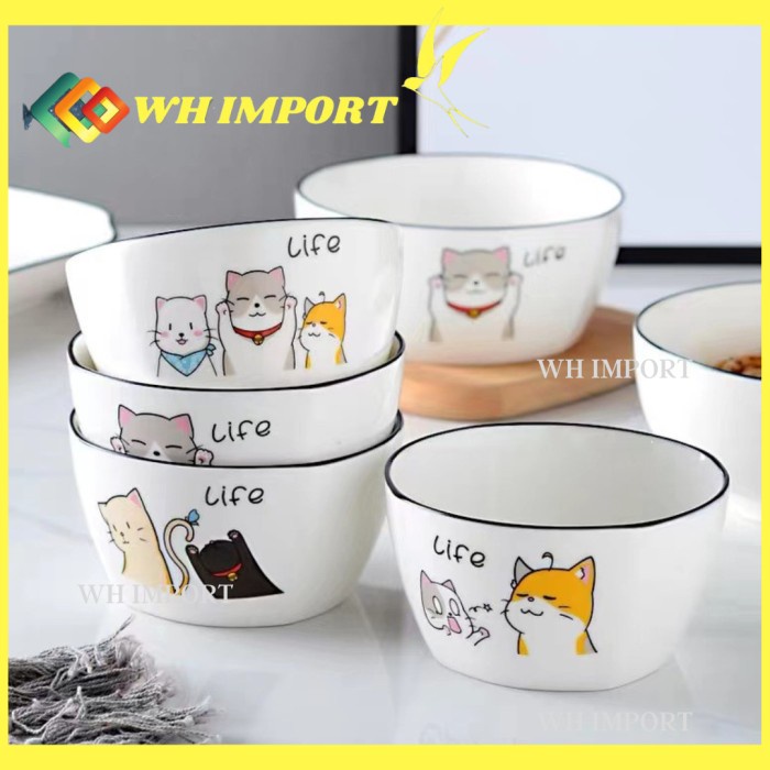 

Peno_Hay Mangkok Keramik Cute Cat Exclutive Gift Box Hamper Hadiah Kado Nikahan