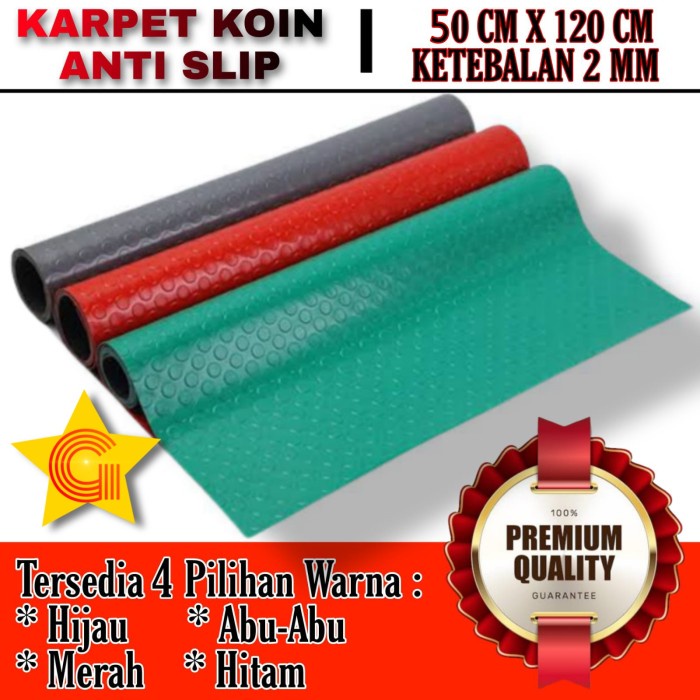 ROYzC- Karpet Karet Alas Koin / Rubber Mat Coin Premium 50x120cm 2mm