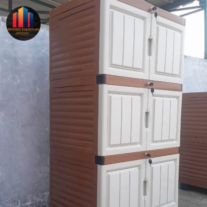 Lemari plastik 3 susun JUMBO