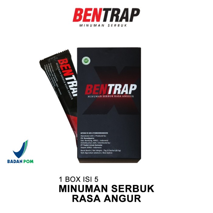 ZfX- Obat Bentrap Serbuk Herbal Original BPOM Kemasan Terbaru Rasa Anggur