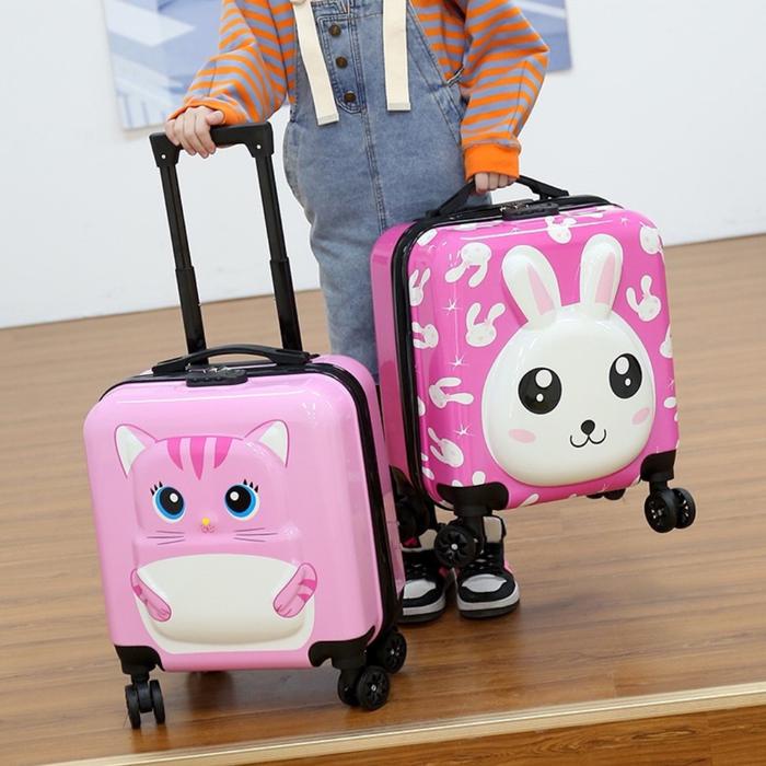 Tas Koper Bagasi Anak Troli Roda 4 Ukuran 18Inch Fashion