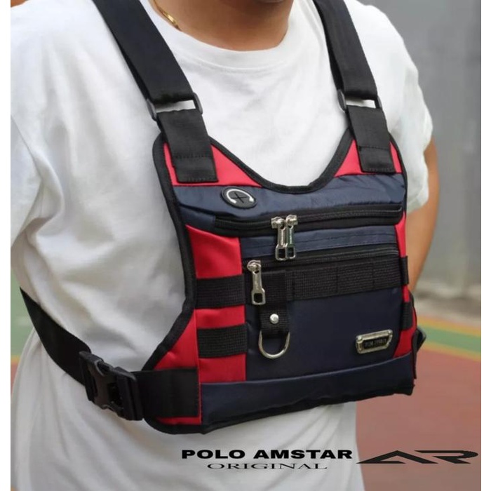 WTS- Chestbag Tactical Sporty Outdoor Polo Amstar Slingbag Series Uss One Tas Selempang