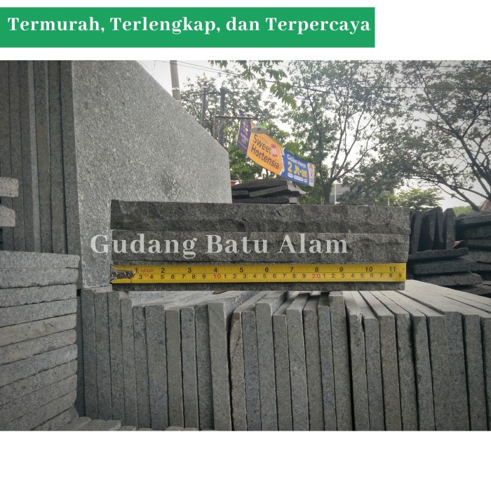 Cap- Batu Alam Andesit Susun Sirih 3X30
