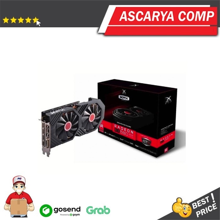 BEBAS ONGKIR - XFX Radeon RX 580 8GB DDR5 GTS - Dual Fan