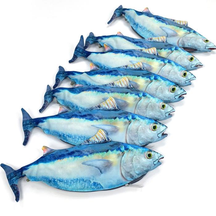 

Ready Tempat Pensil Pouch Ikan Tuna Biru Mancing Mania Mantab Stationery