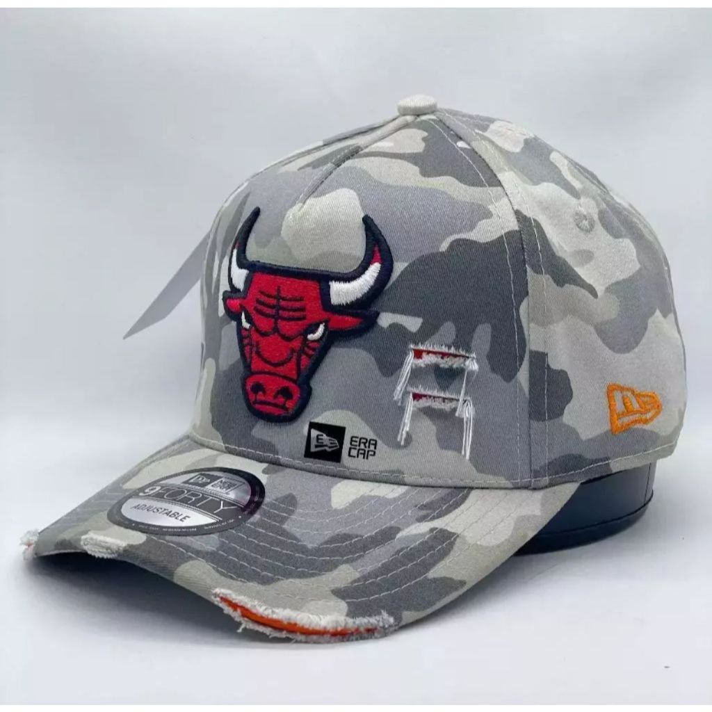 Topi Baseball Camo Ny Pria Wanita Topi Sobek Ny Uni