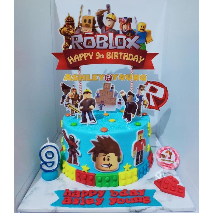 Mntb" Topper Cake Free Fire Ff Mobile Legend Among Us Pubg Roblox