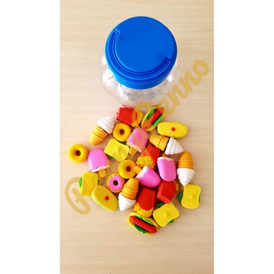 

Penghapus Pensil 3D Model Buah & Makanan Pertoples isi 24 Pcs Dw05