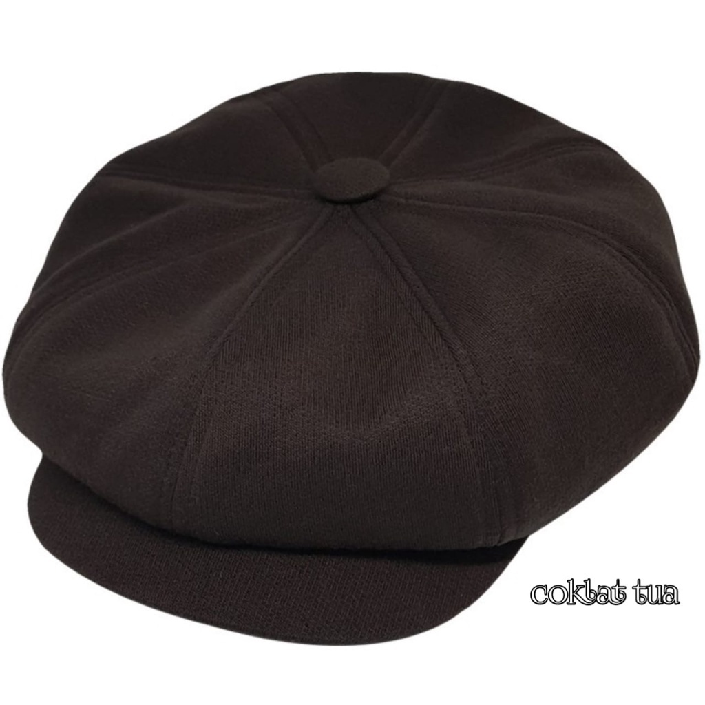 Topi Baret Vintage Peaky Blinders Cap Newsboy Pria Wanita Dewasa Casual Klasik Beret Octagonal Hat