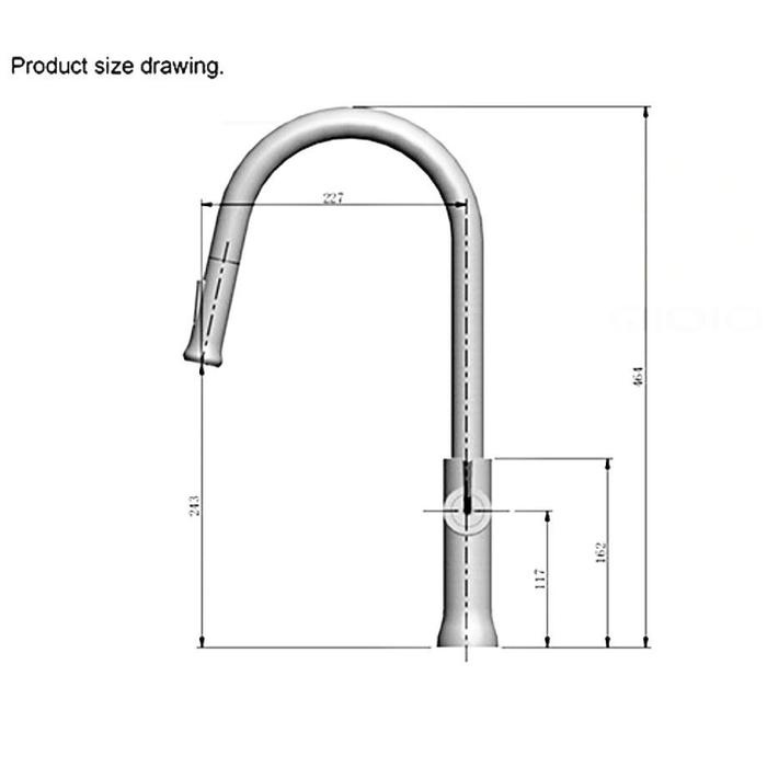 Menarik Keran Air Kran Aer Dapur Cuci Abu Silver Panas Dingin Hot Wein In3042 Keran Cuci Keran Sink