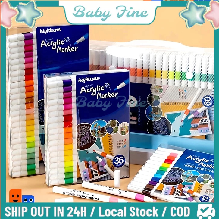 

Acrylic Marker Set Spidol Akrilik DIY Painting Spidol Pastel Pulpen Highlight Drawing Warna Dw05