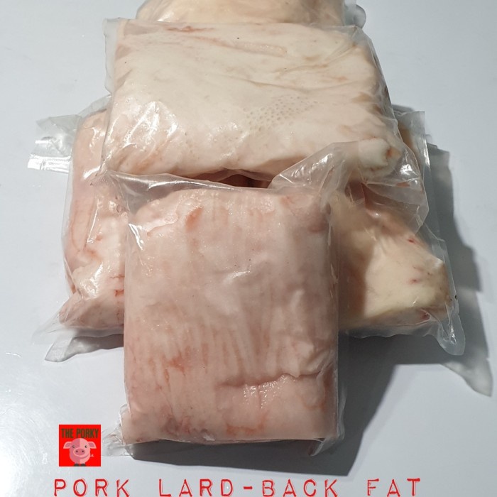 

Kuliner.Kita Pork Lard - Back Fat Lemak @1Kg