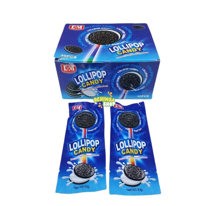 

Kuliner.Kita Permen Cookie Lolipop Oreo Isi 30Pcs Permen