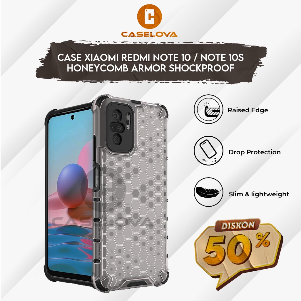 Hard Case Xiaomi Redmi Note 10 / Note 10s Honeycomb Armor Shockproof