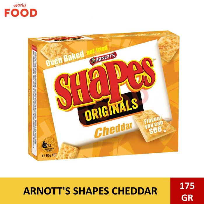 

Kuliner.Kita Arnott'S Shapes Cheddar 175 Gr
