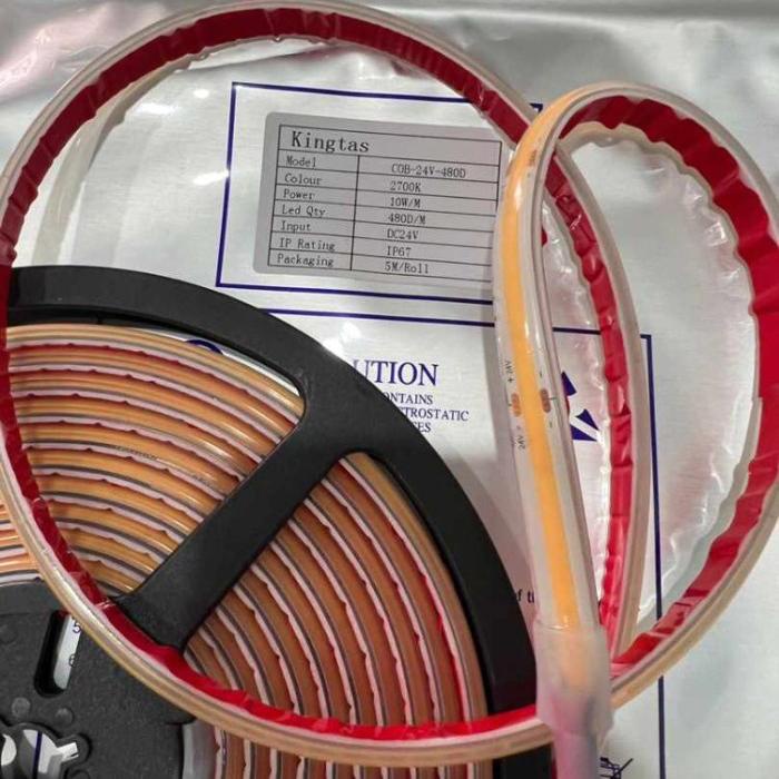 Kingtas led strip / strip led COB 24v 10w/m 480D/m ip67