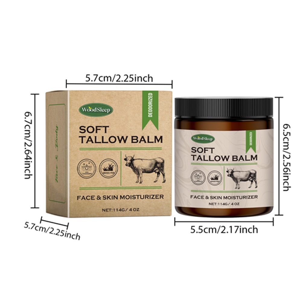 IMPORT BEEF TALLOW BALM TALLOW FACE MOISTURIZER MULTI-USE TALLOW LOTION NON GREASY BEEF TALLOW FACE