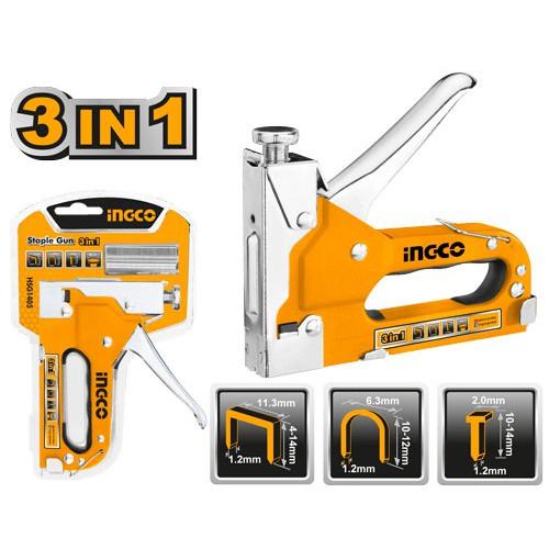 INGCO HSG1405 STAPLE GUN 3IN1 STAPLES STAPLER STEPLES TEMBAK JOK INGCO