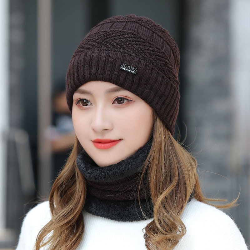 Topi Kupluk Dan Syal Set /Topi Kupluk Pria/Wanita Dewasa/Topi WInter