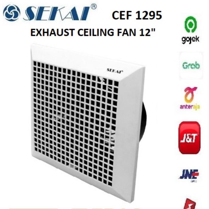 Buruan,. Exhaust Fan Plafon 12 Inch Sekai Cef 1295 Hexos Plafon Sekai