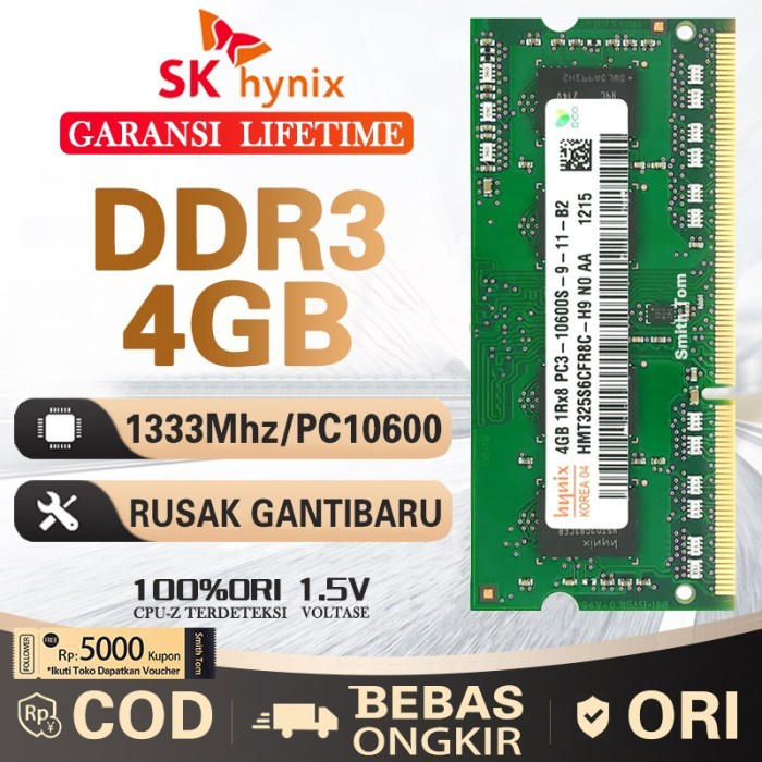 [Expert] [BARU] RAM / MEMORY hynix SODIMM laptop DDR3 4GB 1333/10600 4G sodim