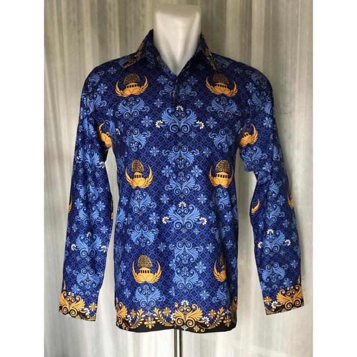 TERMURAH Kemeja Seragam Korpri Kerah hitam Katun 50s Pria Wanita Asli sritex READY STOCK