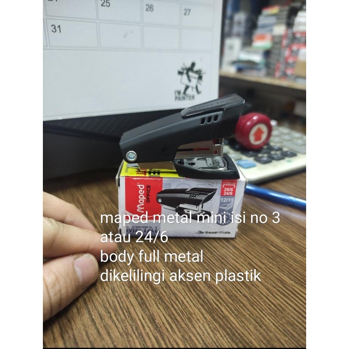 

><><><] hekter mini maped isi no 3 24/6 metal