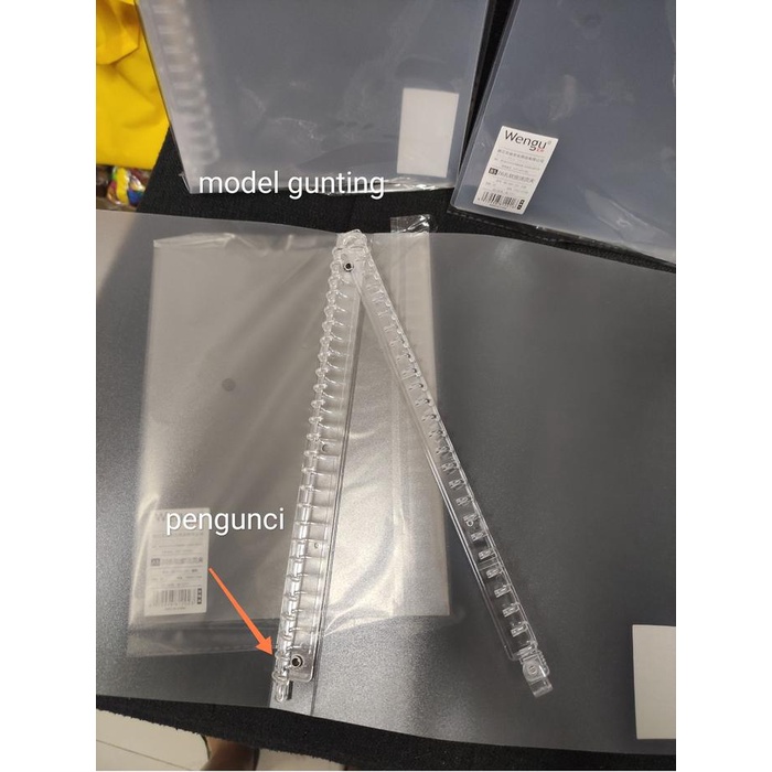 langsung order saja] map binder loseleaf wengu tanpa isi b5/a5 kode 20H/26H SL trans tipis