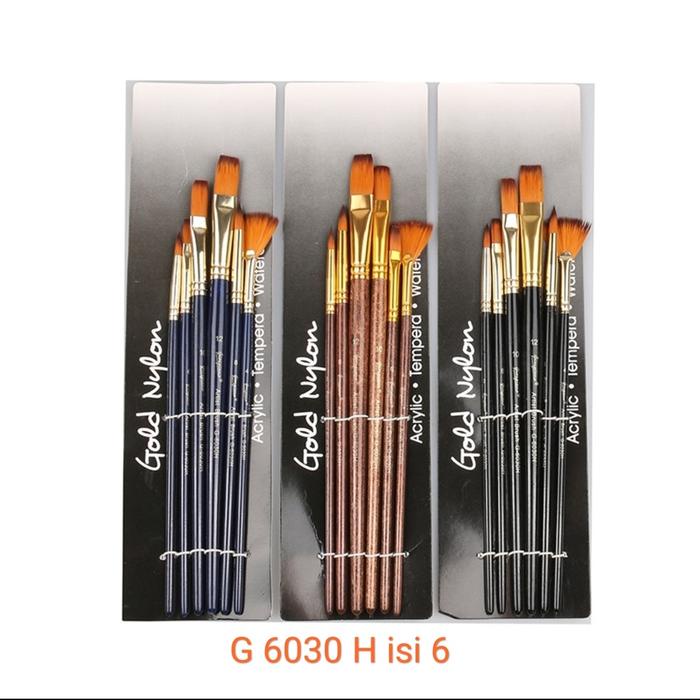 

#####] kuas giorgione set 6030 H isi 6 kuas