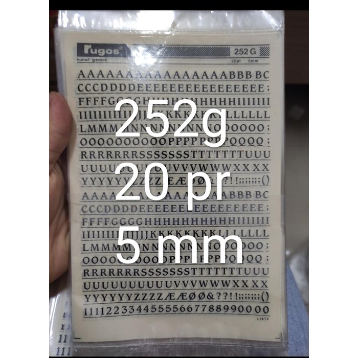 

@#@#@#] rugos huruf april 2022 4.6 sd 5.5 mm satuan