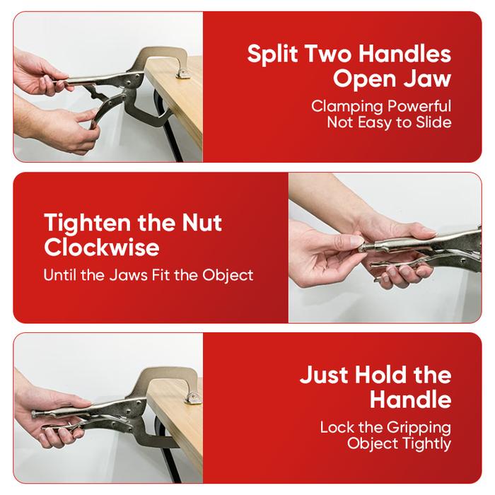 Sudimampir Mitsushi Tang Jepit C Clamp Tang C Tang Jepit Buaya Catok Mini Locking Plier C-Clamps