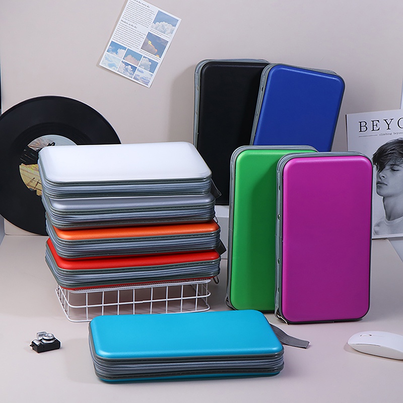 80sheets CD DVD Carry Case Cover Disc Storage Holder CD Sleeve Wallet Album Hard Box Plastic CD Pack