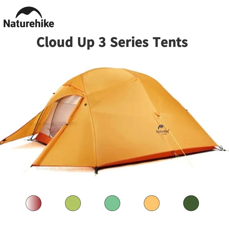 Naturehike Cloud Up 3 20D Trekking Tent Ultralight Portable Waterproof Tent Outdoor Camping Hiking