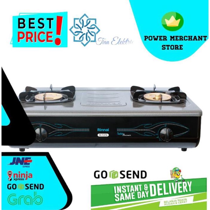 Rinnai Ri-712Tg Kompor 2 Tungku Turbo Burner