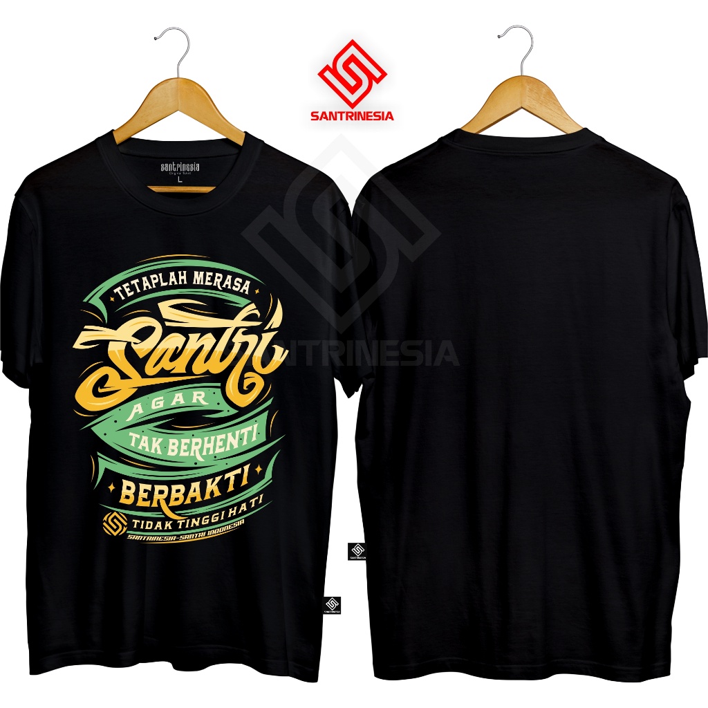 BEST Santrinesia Kaos Santri Kata-Kata Keren Kaum Sarungan Kaos Ngaji