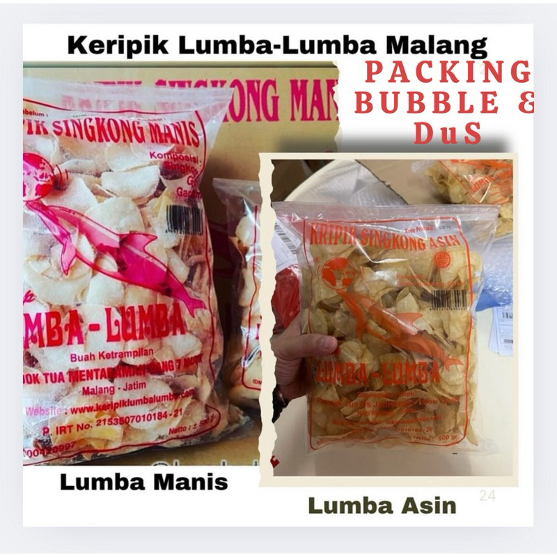 

Keripik Singkong Lumba Lumba Malang rasa Manis Asin Asli Malang