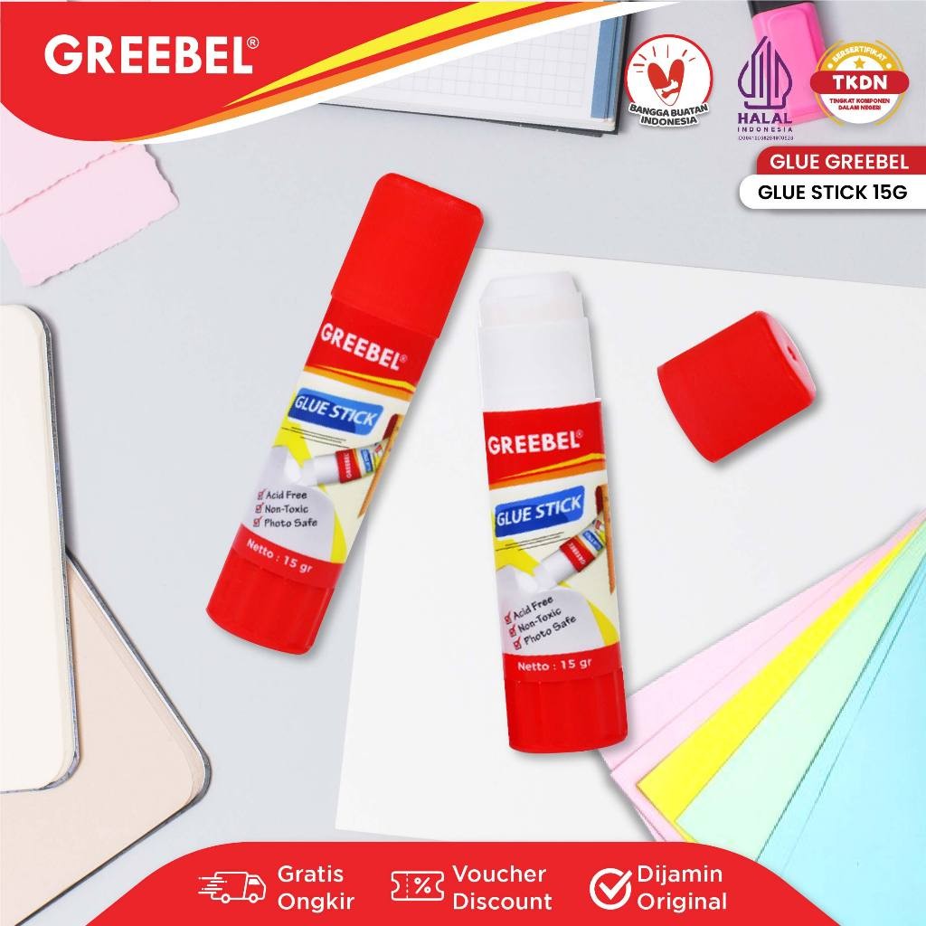 

GREEBEL LEM PUTAR / GLUE STICK 1915 (15GR) / STATIONERY CASTLE