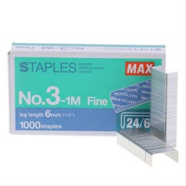 

Isi staples Max no 10-1M dan no.3-1M