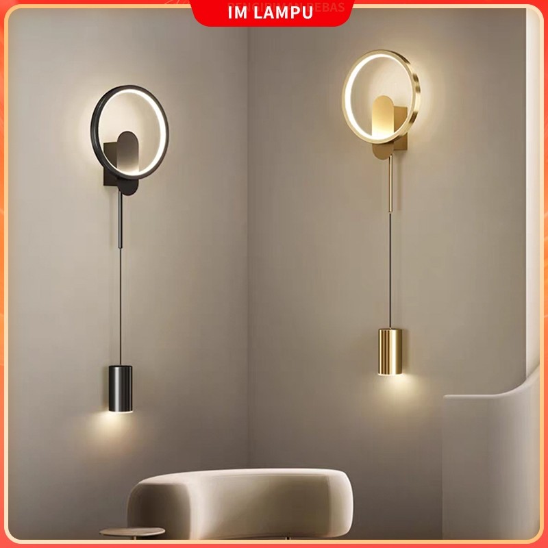 Lampu dinding emas mewah LED ruang tamu/lampu dinding kamar tidur teras/cara lampu dinding hias 3