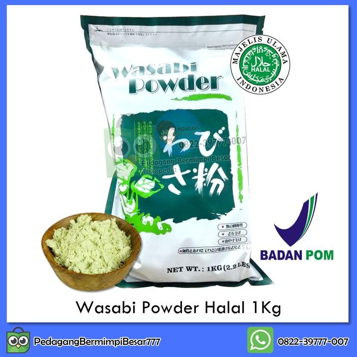 

BisaInstan- Wasabi Powder Halal 1Kg Wasabi Bubuk Halal 1Kg