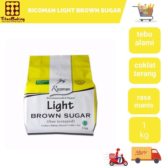 

BisaInstan- RIcoman Light Brown Sugar 1kg
