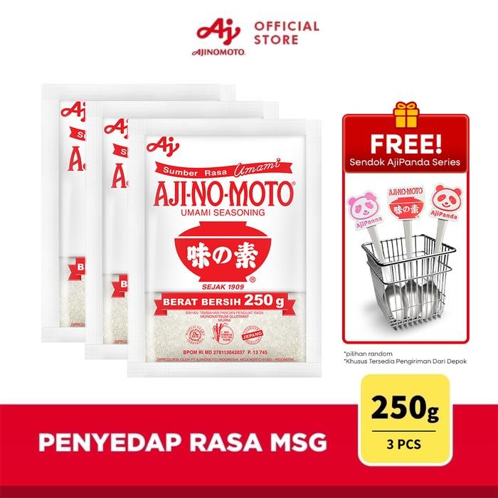 

BisaInstan- AJI-NO-MOTO Penyedap Rasa MSG Ajinomoto 250g (3 pcs)